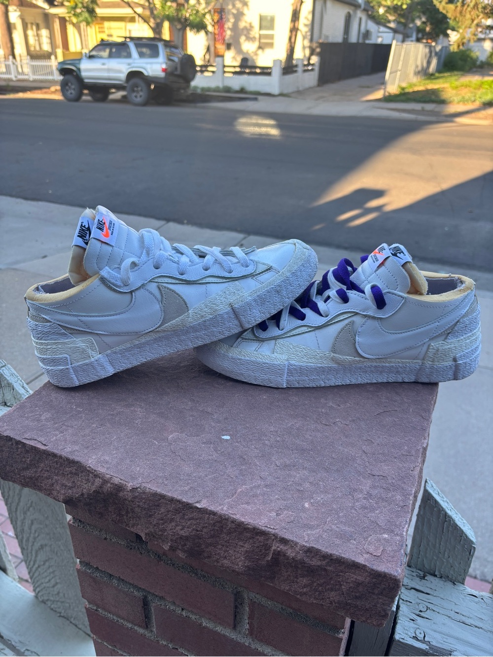 Nike Sacai x Blazer Low White Patent